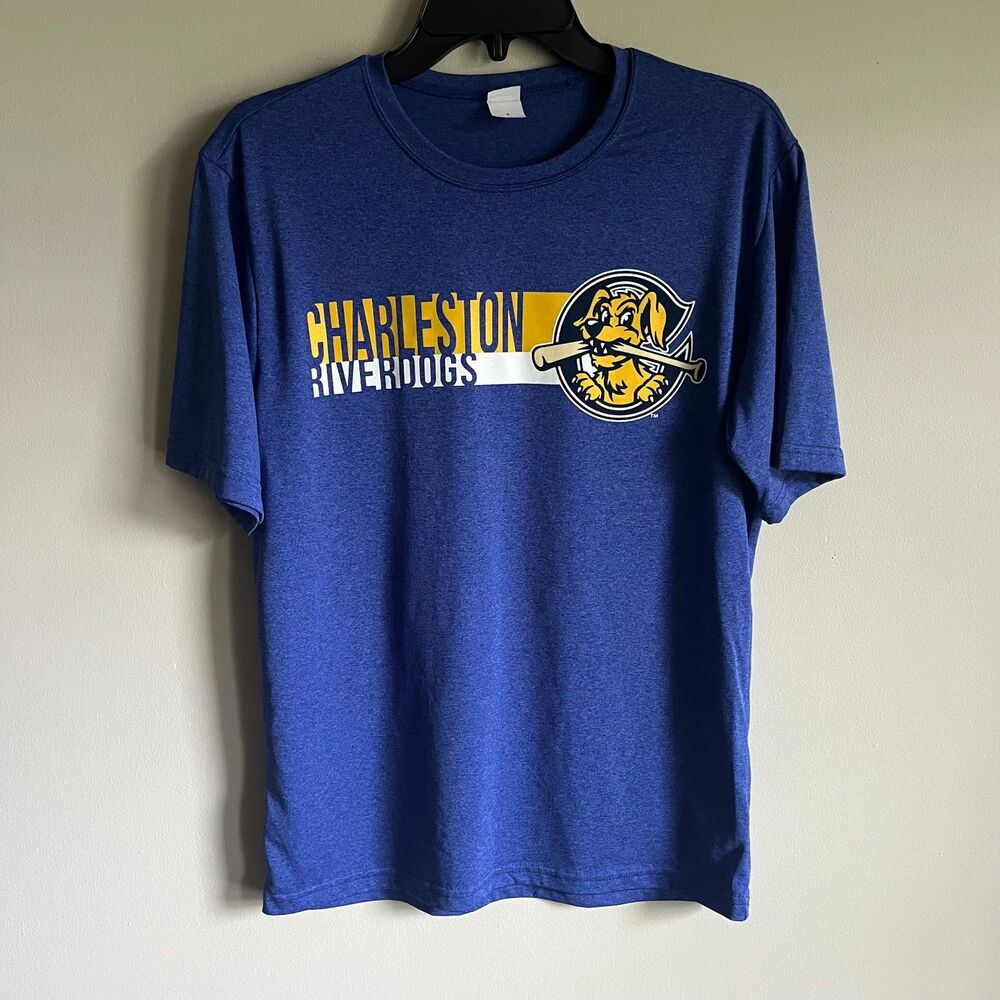 Sport-Tek Charleston RiverDogs MiLB Performance T-shirt Men's Size Small Blue